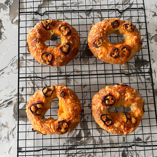 The Bagel That Bites Back (Jalapeno Cheddar Bagel)