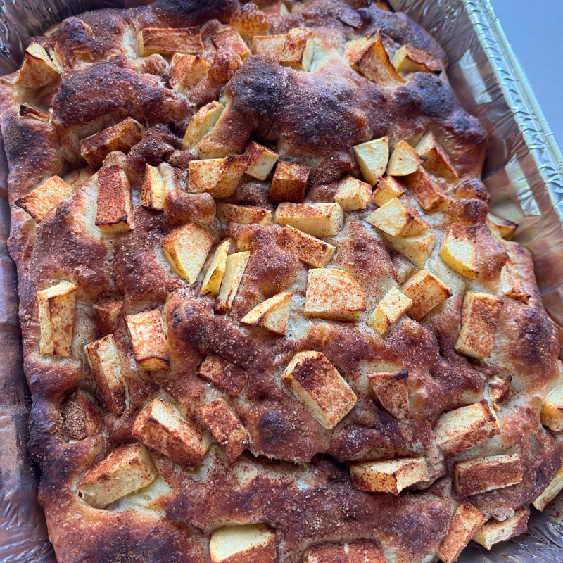 Apple-Solute Favourite (Cinnamon Apple Focaccia)